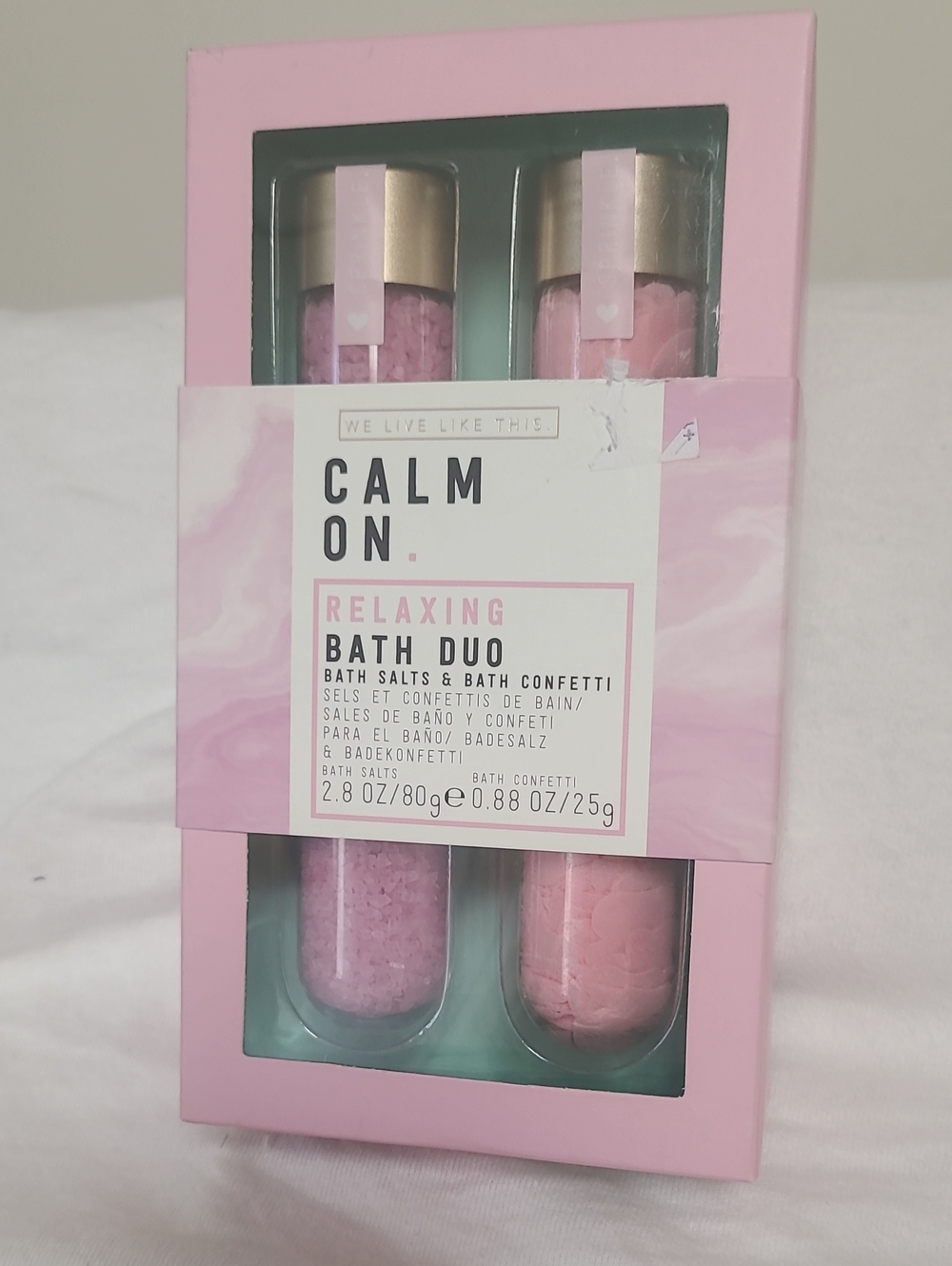 Relaxing Bath Duo - Pink Bath Salts & Confetti